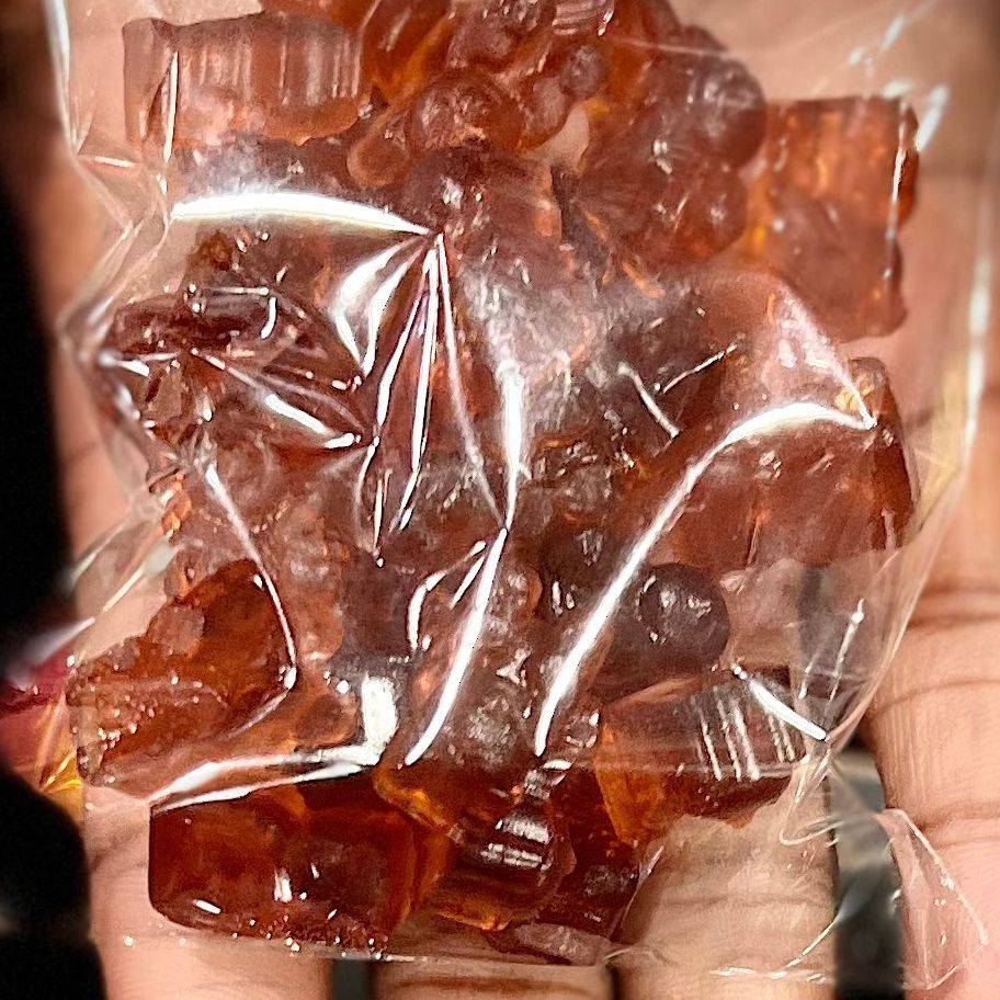 Peach Long Island Iced Tea infused gummy bears