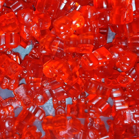 cherry wine infused gummy bears